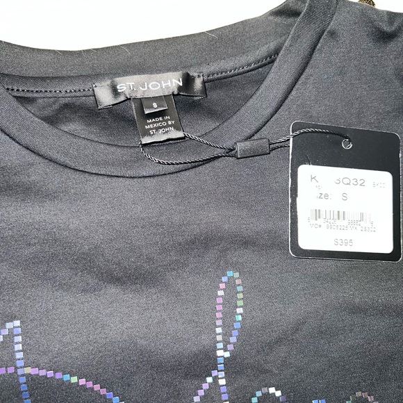 LAST PRICE🍒🤍Rhinestone Logo T-Shirt
ST. JOHN COLLECTION - Picture 8 of 16